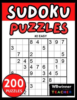 Preview of SUDOKU 200 PUZZLES | EASY – MEDIUM - HARD 9*9 | PRINTABLES