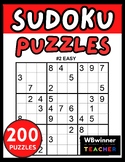 SUDOKU 200 PUZZLES | EASY – MEDIUM - HARD 9*9 | PRINTABLES