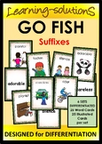 SUFFIXES Game - GO FISH - 6 Sets/52 Cards per set/ Designe