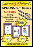 SUFFIXES Game - SPOONS - 4 Sets/27 Cards per set - Designe