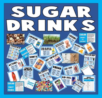 Preview of SUGAR - RESOURCES DISPLAY FOOD TECHNOLOGY HEALTHY EATING SCIENCE DIET