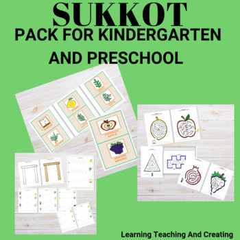 Preview of SUKKOT PACK FOR KINDERGARTEN AND PRESCHOOL