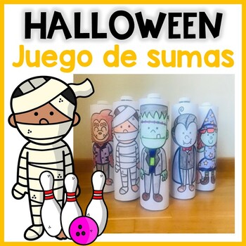 Preview of SUMAS DE HALLOWEEN |  Matemáticas en español | Halloween Addition in Spanish