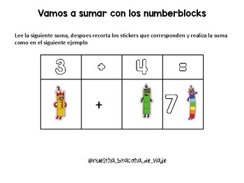 Preview of SUMAS NUMBERBLOCKS