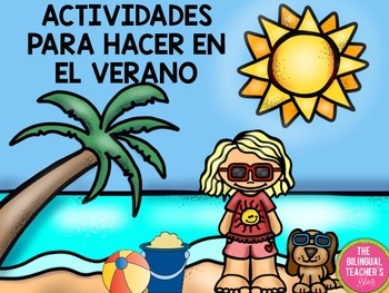 SUMMER ACTIVITIES IN SPANISH by The Bilingual Teacher Store | TpT