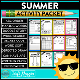 SUMMER ACTIVITY PACKET end of year activities last week of