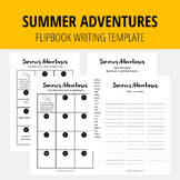 SUMMER ADVENTURES | Flipbook Writing Template