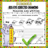 SUMMER - BIG EYE DIRECTED DRAWING, READING & WRITING 10 PICTURES