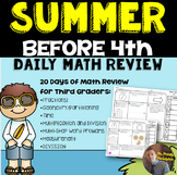 3rd Grade to 4th Grade Summer Math Review Packet | Daily M