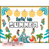 SUMMER Bulletin Board. Surfing Summer printable bulletin b