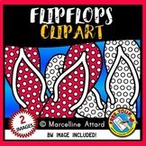 SUMMER CLIPART FREEBIE (POLKA DOTS FLIP FLOPS FOR BEACH TH