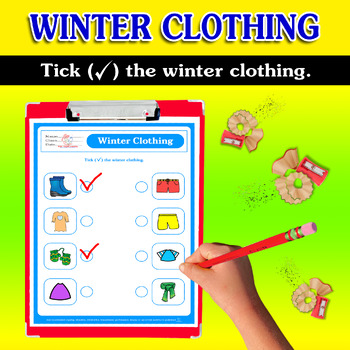Winter Clothing Vocabulary by Autism Little Learners