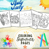 SUMMER COLORING PAGES - 18 PAGES - TAILLE 8.5*11 - PDF FIL