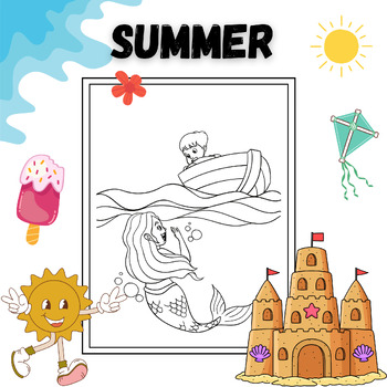 SUMMER COLORING /Printable Worksheets For Kids by The Creative Designs ...