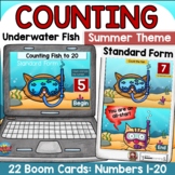 Summer Math Digital Activity Kindergarten Cardinal Numbers