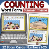 SUMMER COUNTING NUMBERS TO 20 REVIEW: WORD FORM BOOM DIGIT