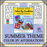 SUMMER Counseling Activities - Color by Numbers - Mental H