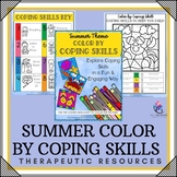 SUMMER Counseling Activities I Color by COPING SKILLS Colo