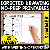 SUMMER DIRECTED DRAWING STEP BY STEP WORKSHEET MAY JUNE WR