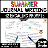 SUMMER Daily Creative Journal Writing Prompts for 2nd, 3rd