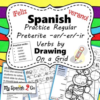 Spanish Preterit Tense Drawing Worksheets Teaching Resources Tpt