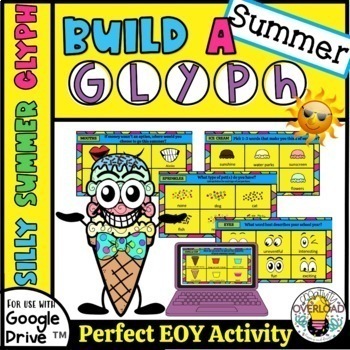 Preview of SUMMER GLYPH: End of the School Year Glyph|Google Art & Writing Activity