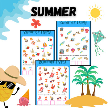 SUMMER I SPY by The Creative Designs For Kids | TPT