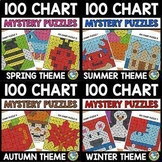 FALL SEPTEMBER MATH ACTIVITY NUMBERS TO 100 CHART MYSTERY PICTURE PUZZLES