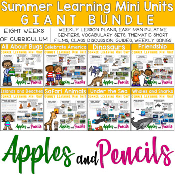 Preview of SUMMER LEARNING MINI UNITS BUNDLE