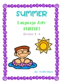 SUMMER Language Arts Bundle! Grades 1 - 3 - Skills Practice