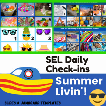 Preview of SUMMER Life! 20 SEL Daily Check-in activities: morning meetings & exit tickets 