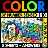 SUMMER MATH COLOR BY NUMBER SENSE TO 10 ACTIVITY MAY COLOR