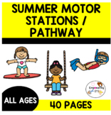 SUMMER MOTOR STATIONS & SENSORY PATH for self regulation /