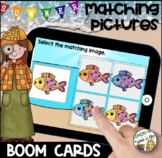 SUMMER Matching Pictures BOOM CARDS- DISTANCE LEARNING
