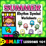 SUMMER Music Worksheets Rhythm Activities End of the Year 