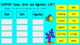 SUMMER Nouns, Verbs and Adjectives Sorting Activity - Goog