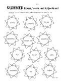 SUMMER Nouns, Verbs and Adjectives Sorting Worksheet Pack