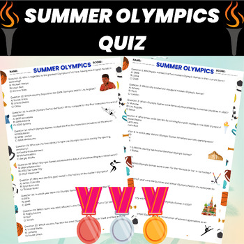 Preview of Summer Olympics Trivia Quiz | Summer Olympics Quiz