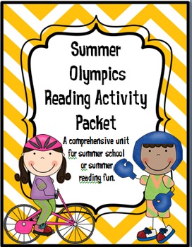 Preview of SUMMER Olympic Reading Activity Packet - Common Core