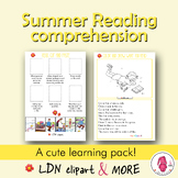SUMMER READING comprehension. Read & draw + Read, cut and 