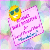 SUMMER SKILL BOOSTERS for Level Three/Third: VOCABULARY