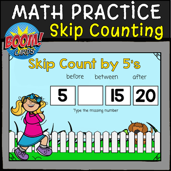Preview of SKIP COUNTING|Distance Learning|BOOM CARDS