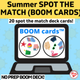 SUMMER SPOT THE MATCH BOOM CARDS :OT /SLP visual perceptual game