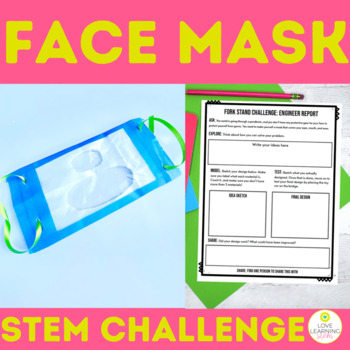 Preview of Quick and Simple Face Mask STEM Challenge Design Problem Engineer's Report
