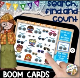 SUMMER Search, Find & Count 1-10 BOOM CARDS- DISTANCE LEARNING