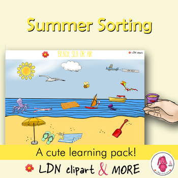 Preview of SUMMER Sorting, sort the items in the correct place. Print & GO!