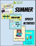 SUMMER Speech Activities-Carryover Homework-HUGE BUNDLE