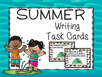 Summer Vacation Writing Task Cards by Mama Pearson | TPT