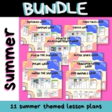 SUMMER TIME THEMES Printable Preschool Lesson Plan (June- Aug)