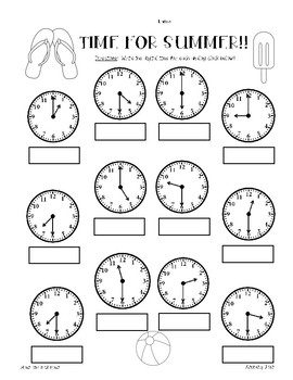 telling time quarter hour worksheets teaching resources tpt